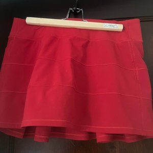 Lululemon Pace Rival Long Dark Red Skirt Size 8